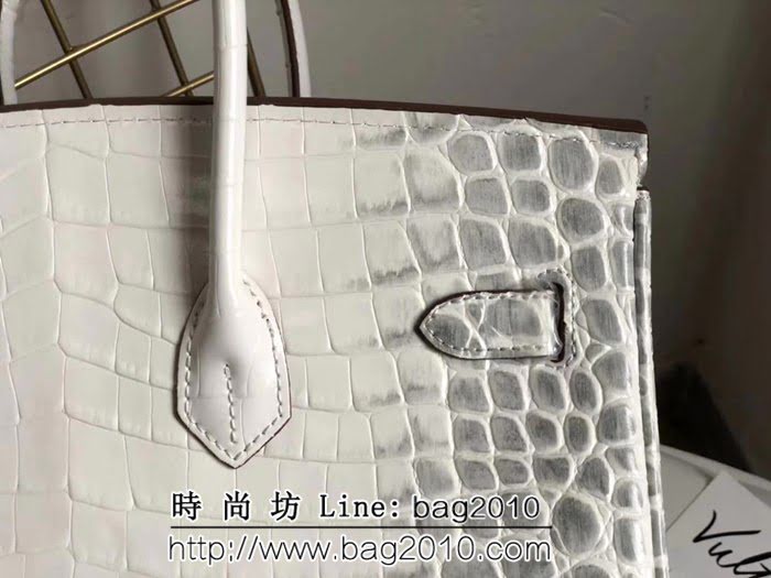 愛馬仕Hermes 鱷魚紋原版牛皮 鉑金包  0AM1628